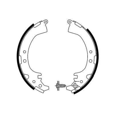 Kuva KAVO PARTS KBS 9930 Jarrukengät 229 40 TOYOTA: Camry IV Sedan, RAV4 II SUV