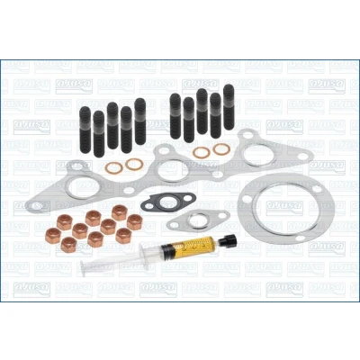 Kuva AJUSA JTC11036 Asennussarja Turboahdin syringe with oil Tiivisteillä asennusohjeella