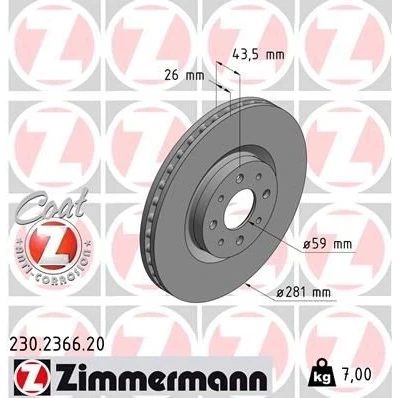 Kuva Jarrulevy, Etuakseli ALFA ROMEO MITO, FIAT BRAVO II, STILO, STILO Multi Wagon, LANCIA DELTA III OE 465 35 086, 467 65 546