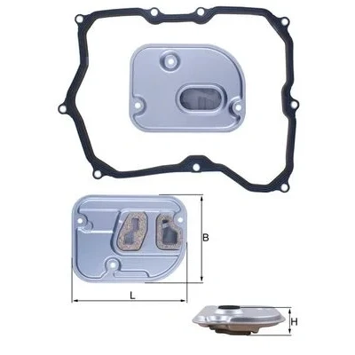 Kuva MAHLE ORIGINAL HX 236D Hydrauliikkasuodatin, Automaattivaihteisto Tiivisteillä VOLKSWAGEN: Passat CC, Tiguan I