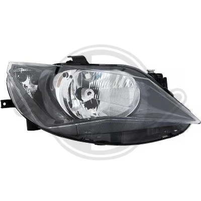 Kuva DIEDERICHS 7427980 Ajovaloumpio Oikea H4 Valokorkeussäätimen moottorilla SEAT: Ibiza 4 Sportcoupe