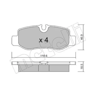 Kuva Jarrupalasarja, levyjarru METELLI 22 1023 0