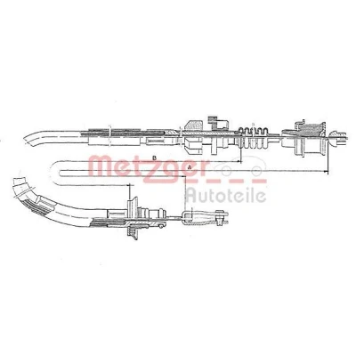 Kuva METZGER 18.162 Kytkinvaijeri COFLE HONDA: CIVIC 4 Stufenheck