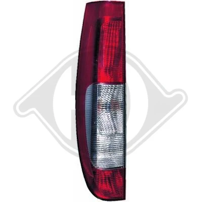 Kuva DIEDERICHS 1666093 Takavalot Vasen PY21W, P21W, P21/5W 12 Punainen, Lasinkirkas polttimoilla Lampun kannalla MERCEDES BENZ: Vito Mixto, Viano