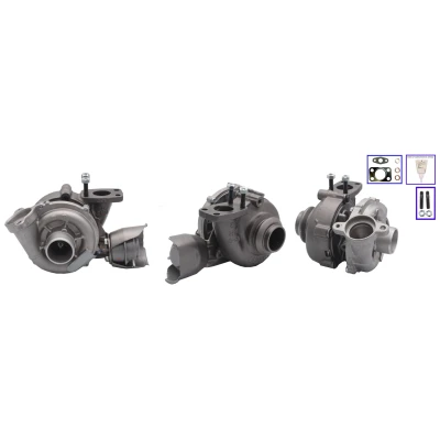 Kuva ELSTOCK 91 1823 Turboahdin Pakokaasuahdin, pneumaattisesti säädetty toimilaite (aktuaattori) Tiivisteillä VOLVO: V50, V70 3, S40 II, CITROËN: C5 3