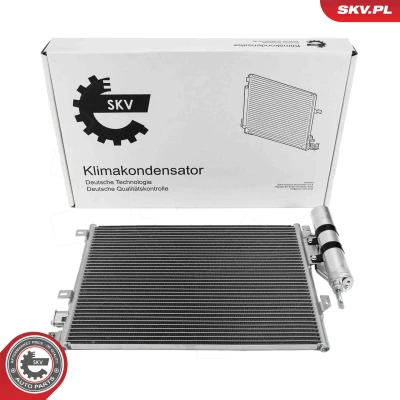 Kuva ESEN SKV 86SKV153 Ilmastoinnin Lauhdutin Vedenerottimella Alumiini 548mm