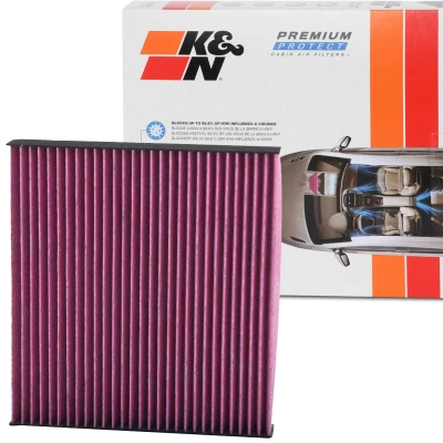 Kuva K&amp;N Filters DVF5057 Raitisilmasuodatin Aktiivihiilisuodatin 232mm 30mm neliönmuotoinen FORD: Ranger Mk3