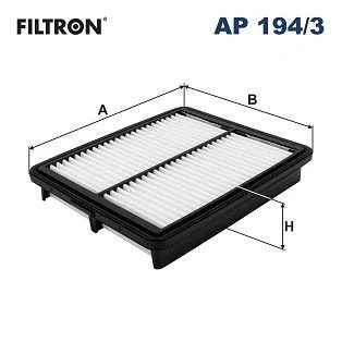 Kuva FILTRON AP 194/3 Ilmansuodatin 37,5 188 241,5 Suodatinpanos SSANGYONG: Tivoli SUV