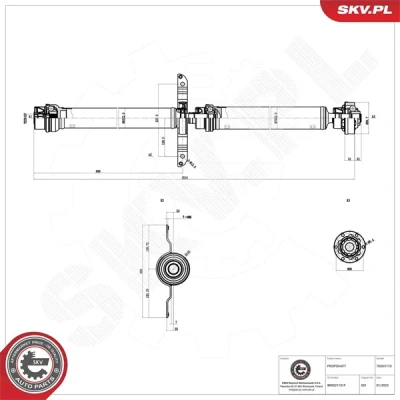 Kuva ESEN SKV 76SKV110 Vetoakseli Taka akseli AUDI: Q5 (8RB) 2.0 TFSI Hybrid quattro, 3.0 TDI SQ5 quattro