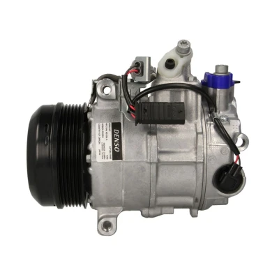 Kuva DENSO DCP17140 Ilmastoinnin Kompressori 6SBU16C 12 PAG 46 R 134a magneettikytkimellä MERCEDES BENZ: C sarja T modell, E Sedan, modell