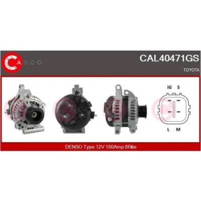Kuva CASCO CAL30164AS Laturi 12V 130A OPEL: Vectra C CC, Caravan, Zafira B, SAAB: 9 5 Sedan, Farmari, 3 Sedan