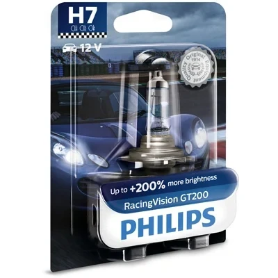 Kuva Halogeenilamppu PHILIPS RacingVision GT200 H7 PX26d BMW, ROVER, HONDA, DACIA, LAND VOLVO, SUBARU, SSANGYONG, ALPINA, SUZUKI, SAAB, IVECO, REN