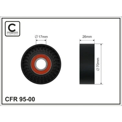 Kuva Ohjainrulla, moniurahihna CAFFARO 95 00