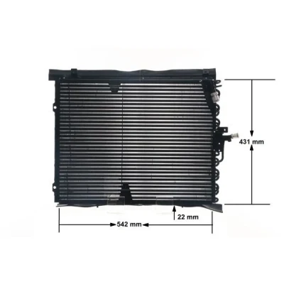 Kuva MAHLE ORIGINAL AC 133 000S Ilmastoinnin Lauhdutin ilman vedenerotinta 540 MERCEDES BENZ: W124 Sedan, Coupe