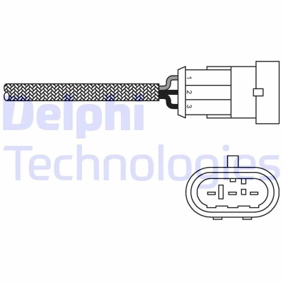 Kuva DELPHI ES10971 12B1 Lambda Anturi Sormisondi, Lämmitetty RENAULT: CLIO 2