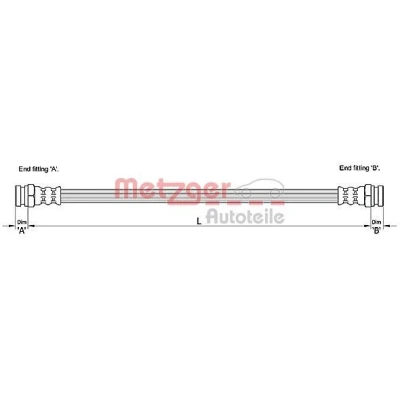 Kuva METZGER 4110229 Jarruletku 258 HYUNDAI: Getz