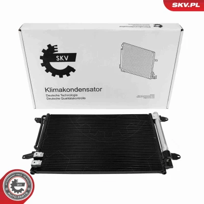 Kuva ESEN SKV 86SKV152 Ilmastoinnin Lauhdutin Vedenerottimella Alumiini 582mm VOLKSWAGEN: Jetta 4