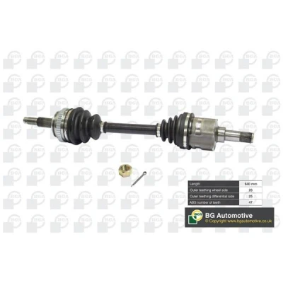 Kuva BGA DS1300L Vetoakseli Etuakseli, vasen