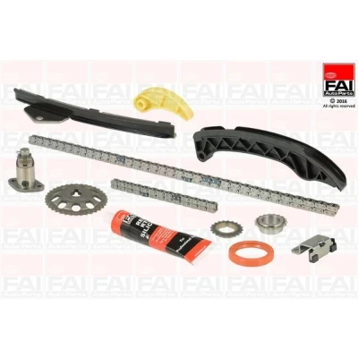 Kuva FAI AutoParts TCK81 Jakoketjusarja Tiivisteillä, Hammaspyörillä Yksinkertainen, Niittiketju TOYOTA: Corolla X Sedan, Auris Hatchback