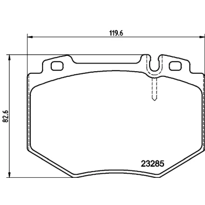 Kuva HELLA 8DB 355 011 831 Jarrupalat Kulumisenilmaisemelle MERCEDES BENZ: S sarja Sedan