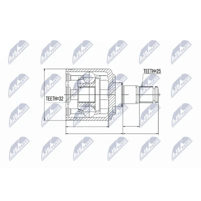 Kuva NTY NPW LR 002 Vetonivel Vaihteiston puoli LAND ROVER: Freelander I SUV