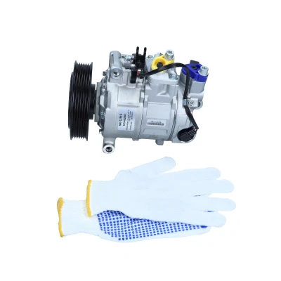 Kuva MAXGEAR AC330035 Ilmastoinnin Kompressori 6SEU14C 12V PAG 46 R134a kompressoriöljyllä, Tiivisterenkaalla AUDI: A6 C6 Sedan