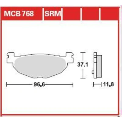 Kuva TRW Sinter Maxi Scooter MCB768SRM Jarrupalat