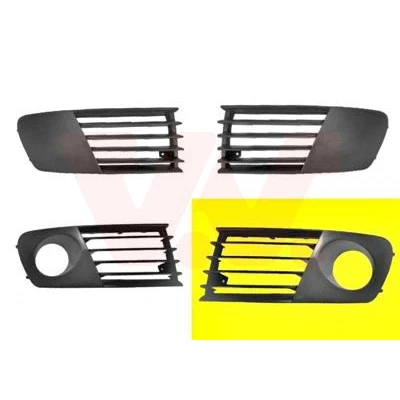 Kuva VAN WEZEL 4917593 Puskurin Ritilä reikä/reiät sumuvaloille Eteen, vasen SEAT: Ibiza 3