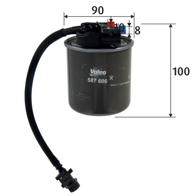 Kuva VALEO 587606 Polttoainesuodatin