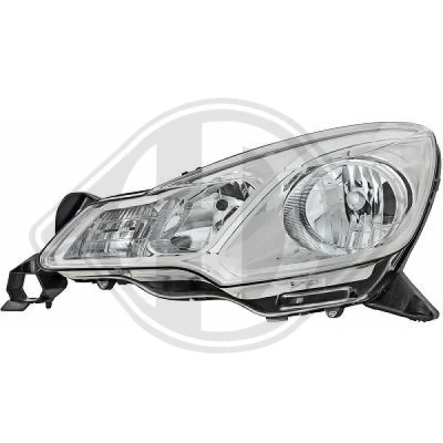 Kuva DIEDERICHS 4006981 Ajovaloumpio Vasen H7/H7/H1 Valokorkeussäätimen moottorilla