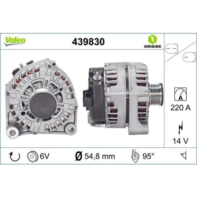 Kuva VALEO 439830 Laturi 14V 220A BMW: 5 Sedan, Touring, X3