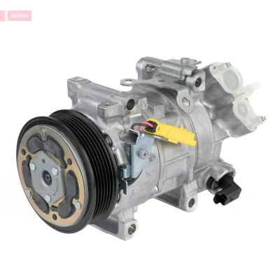 Kuva DENSO DCP21033 Ilmastoinnin Kompressori 5SEL12C 12 PAG 46 YF R 134a, 1234yf magneettikytkimellä