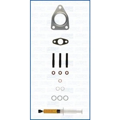 Kuva AJUSA JTC12185 Asennussarja Turboahdin with studs, syringe oil Tiivisteillä asennusohjeella