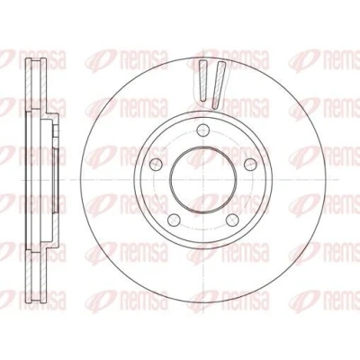 Kuva REMSA 6419.10 Jarrulevyt Etuakseli 282, 282 24 5 Tuuletettu CHRYSLER: Voyager / Grand 3
