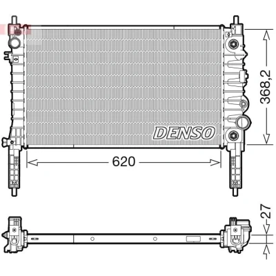 Kuva DENSO DRM20119 Jäähdytin 620 386 27
