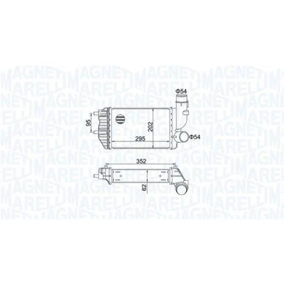 Kuva MAGNETI MARELLI 351319205000 Välijäähdytin FIAT: Ducato II Flatbed Kuorma auto/Alusta