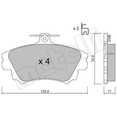 Kuva Jarrupalasarja, levyjarru METELLI 22 0286 0
