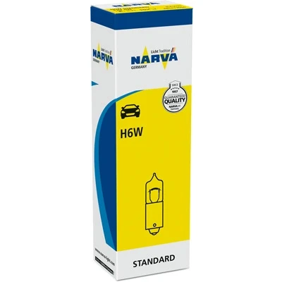 Kuva NARVA 681613000 Polttimo, Vilkkuvalo 12 6 H6W BMW: 1 Hatchback, 3 Touring, 5 Sedan, CITROËN: C5 II Farmari, C4 I Grand Picasso, Picasso