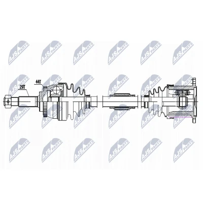 Kuva Vetoakseli NISSAN X TRAIL I (t30), Etuakseli, oikea OE 39100 8H310