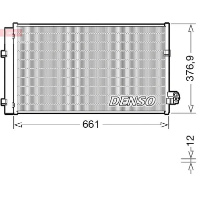 Kuva DENSO DCN05106 Ilmastoinnin Lauhdutin Vedenerottimella R 134a