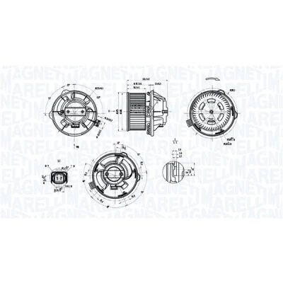 Kuva MAGNETI MARELLI 069412389010 Sähkömoottori, Sisätilanpuhallin 12V