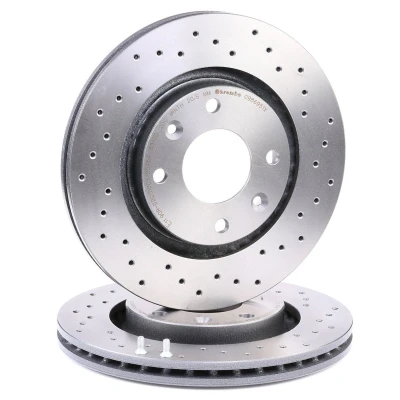 Kuva BREMBO XTRA LINE 09.8695.1X Jarrulevyt 266 22 rei&#039;itetty/tuuletettu sisältä pinnoitettu hiiliteräs Ruuveilla CITROËN: C4 I Hatchback, Coupe, C3 II