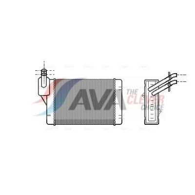 Kuva AVA COOLING SYSTEMS VN6069 Lämmityslaitteen Kenno Ilman putken muhvia VOLKSWAGEN: GOLF 4, 2, Jetta 2
