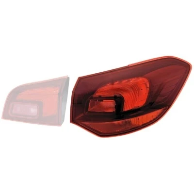 Kuva HELLA 9EL 354 998 041 Takavalot Oikea Uloin osa P21W, PY21W, W5W Ilman polttimoita lampun kantaa OPEL: Astra J Sports Tourer
