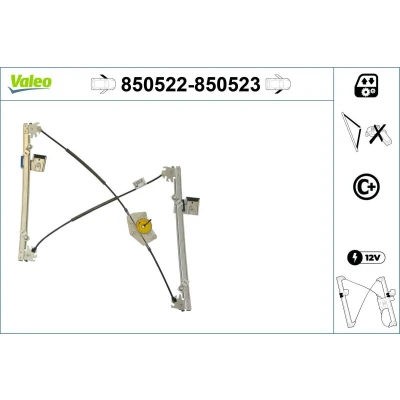 Kuva Lasinnostin, Edessä, Vasen VW GOLF IV OE 1J3837461D, 1J3837461F, 1J3837461H