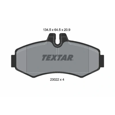 Kuva TEXTAR 2302201 Jarrupalat Kulumisenilmaisemelle MERCEDES BENZ: Vito Bussi, Van, V sarja