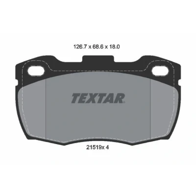 Kuva TEXTAR 2151901 Jarrupalat Ei kulumisenilmaisimelle LAND ROVER: Defender SUV