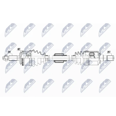 Kuva Vetoakseli NTY NPW HY 622