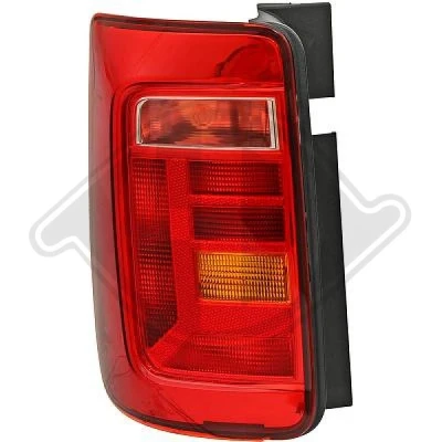 Kuva DIEDERICHS 2297791 Takavalot Vasen Punainen Ilman lampun kantaa VOLKSWAGEN: CADDY 4 Kombi