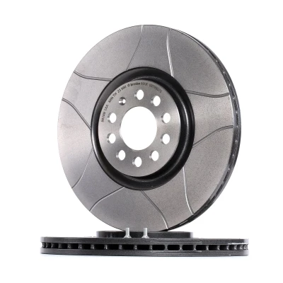 Kuva BREMBO MAX LINE 09.7880.75 Jarrulevyt 312 25 5 tuuletettu sisältä, lovella pinnoitettu hiiliteräs Ruuveilla VOLKSWAGEN: Golf 4 Variant,